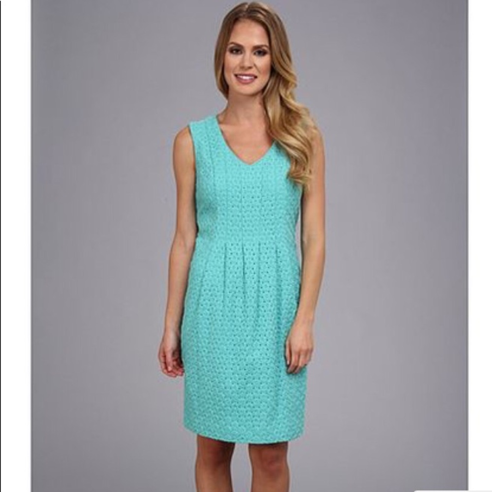 Pendleton Aqua Sky Eyelet Dress, size 4
